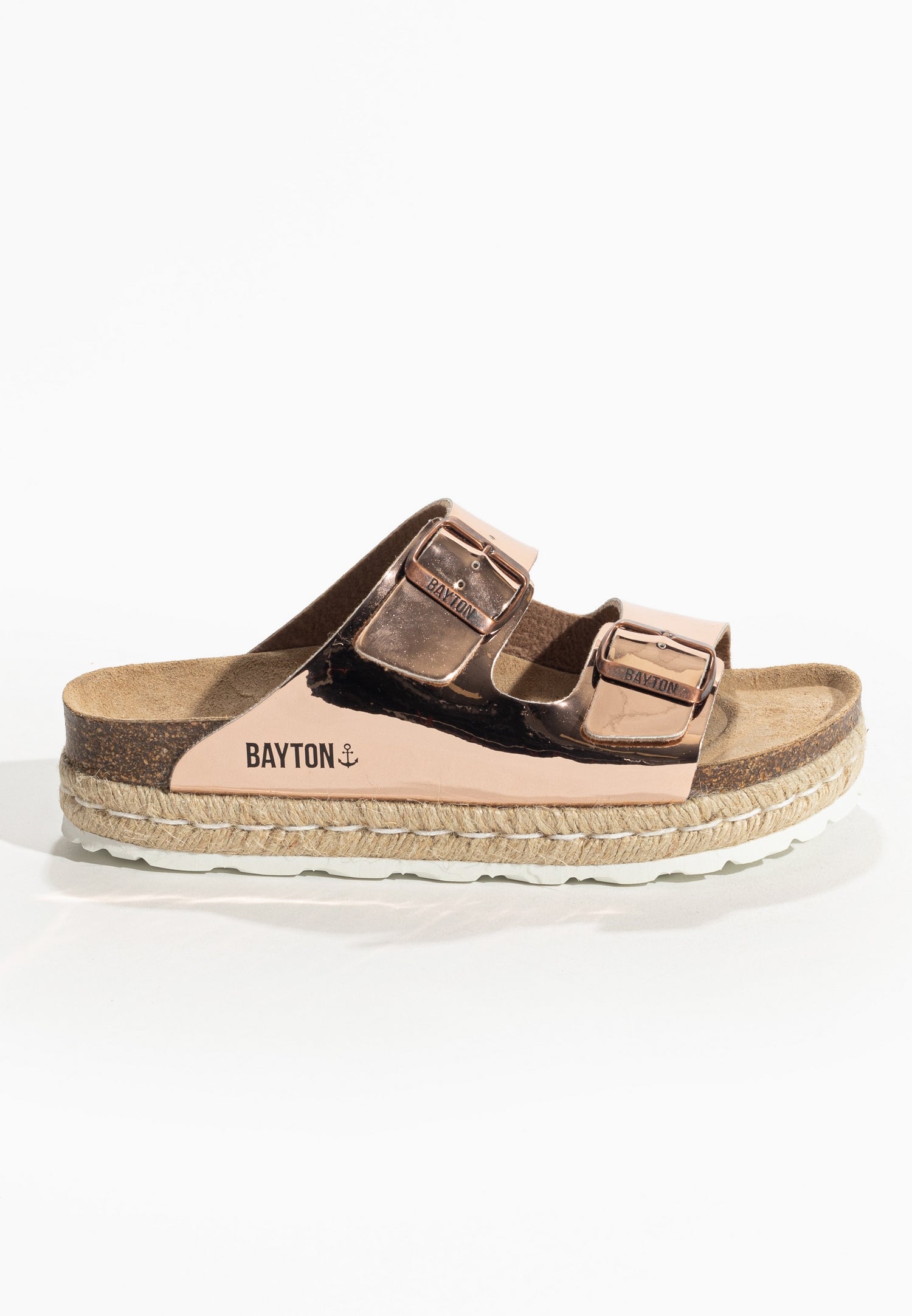 Olympe Rose gold Platform Sandals