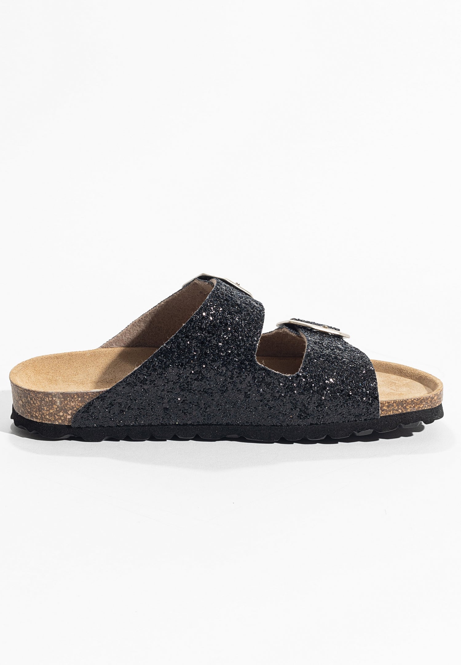 Sandalias Atlas Black con purpurina