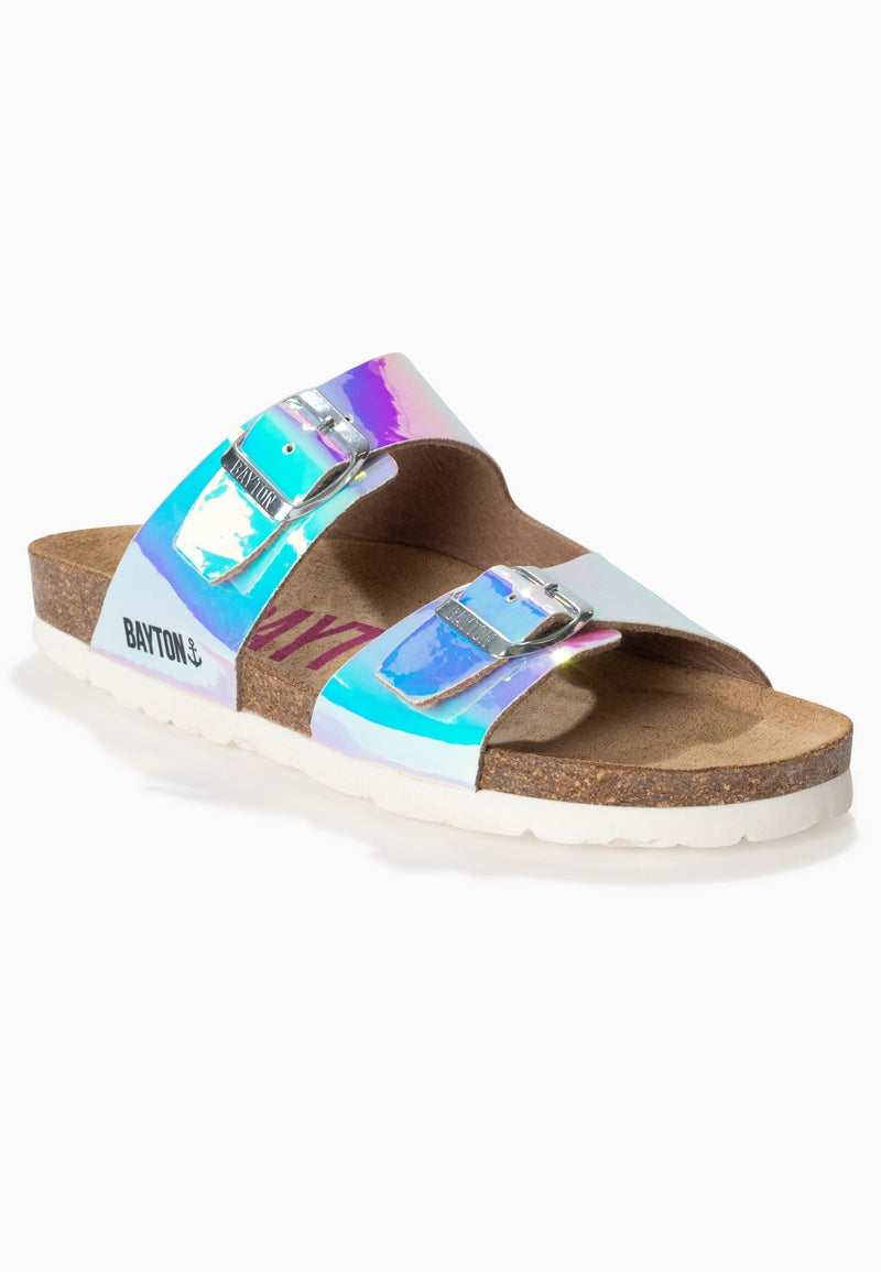 Ilithyie Holographic 2 Strap Sandals