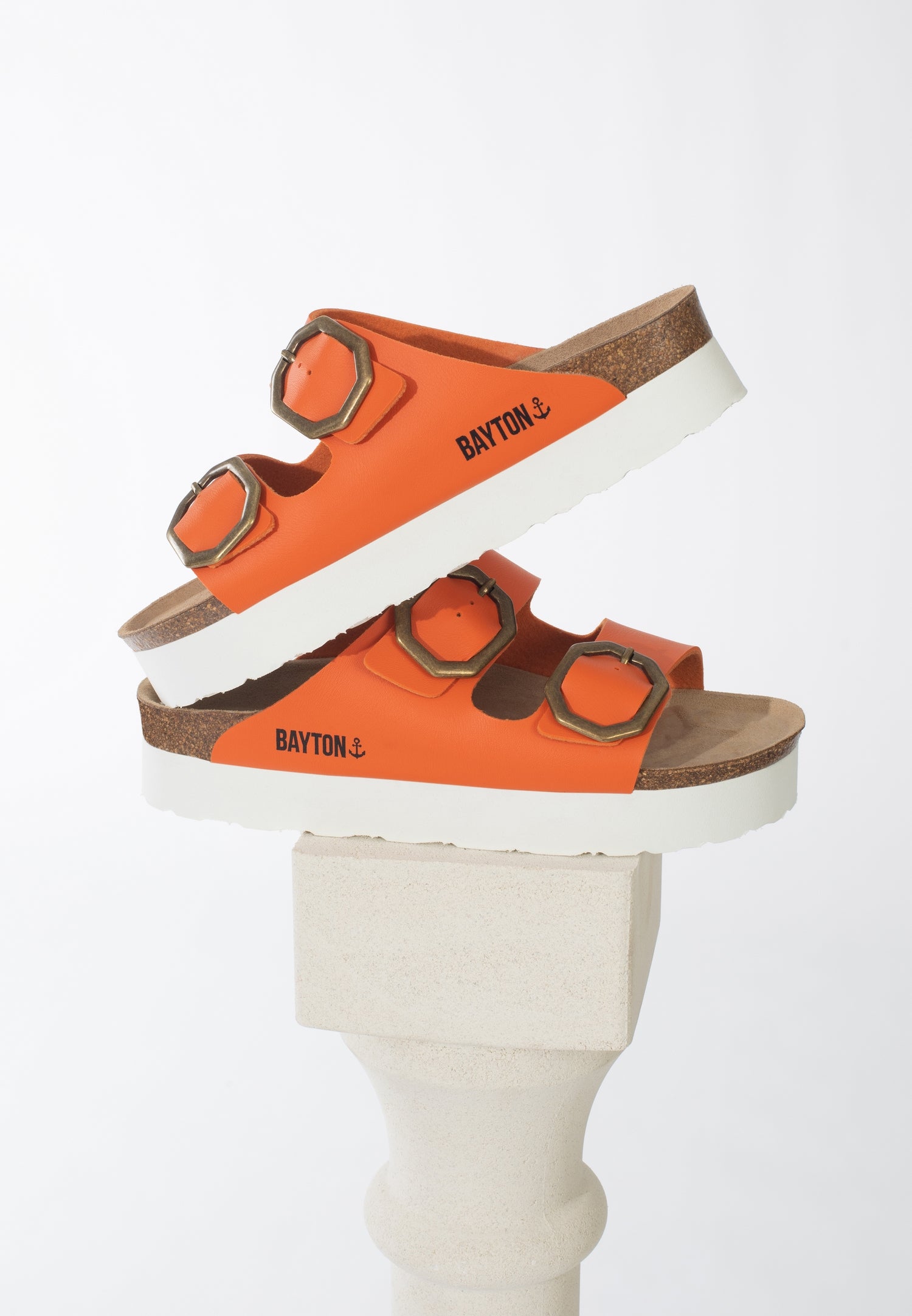 Japet Orange Platform Sandals