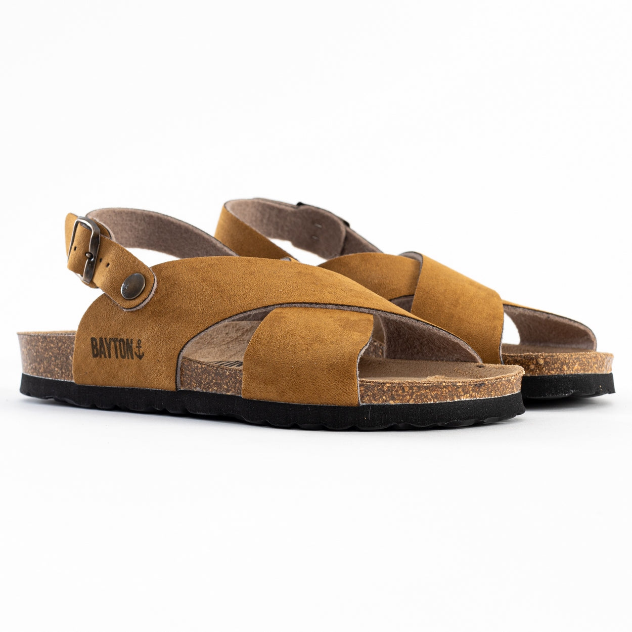 Tweed Tan Multi-Strap Sandals