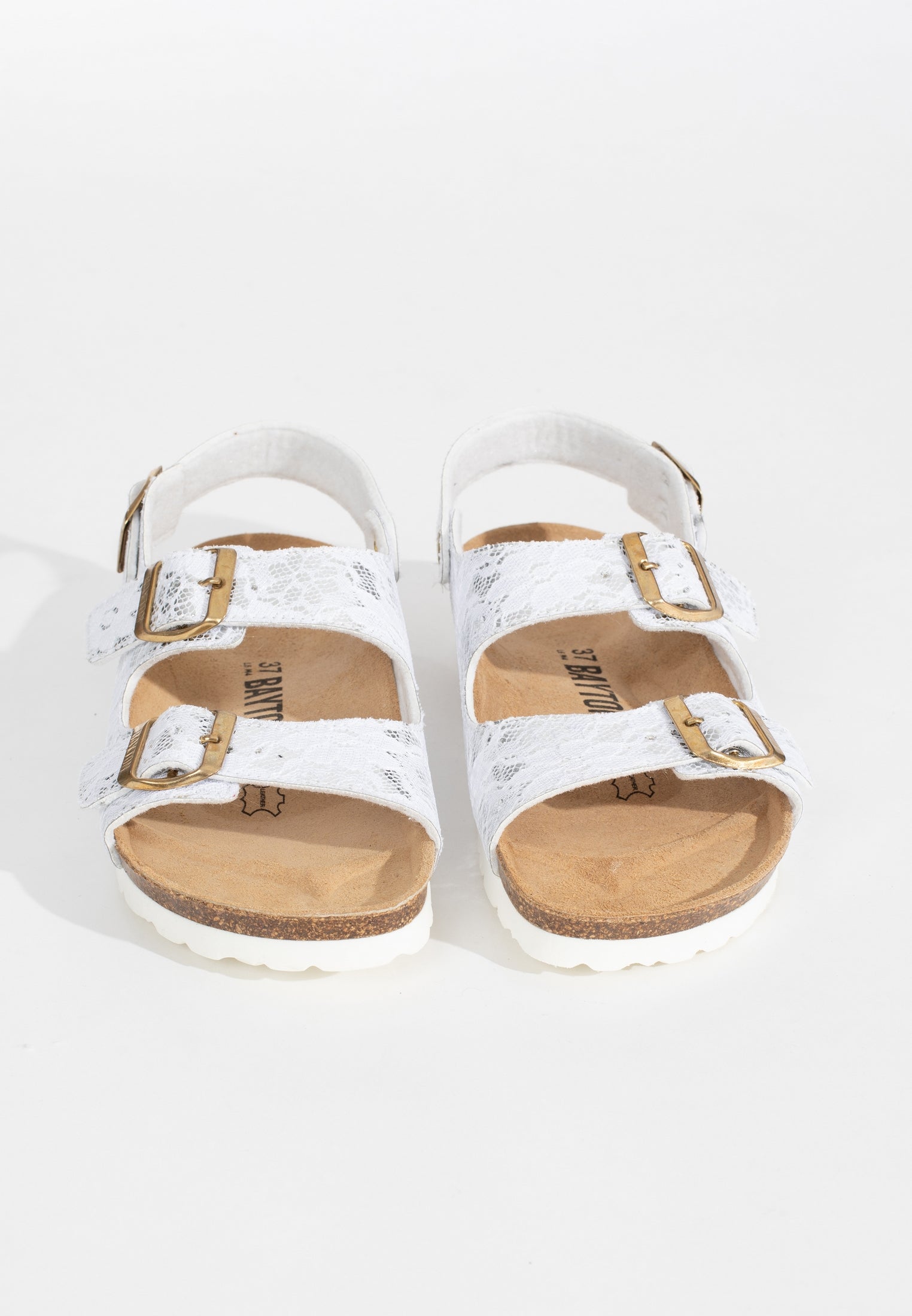 Achille White Multi-Strap Sandals