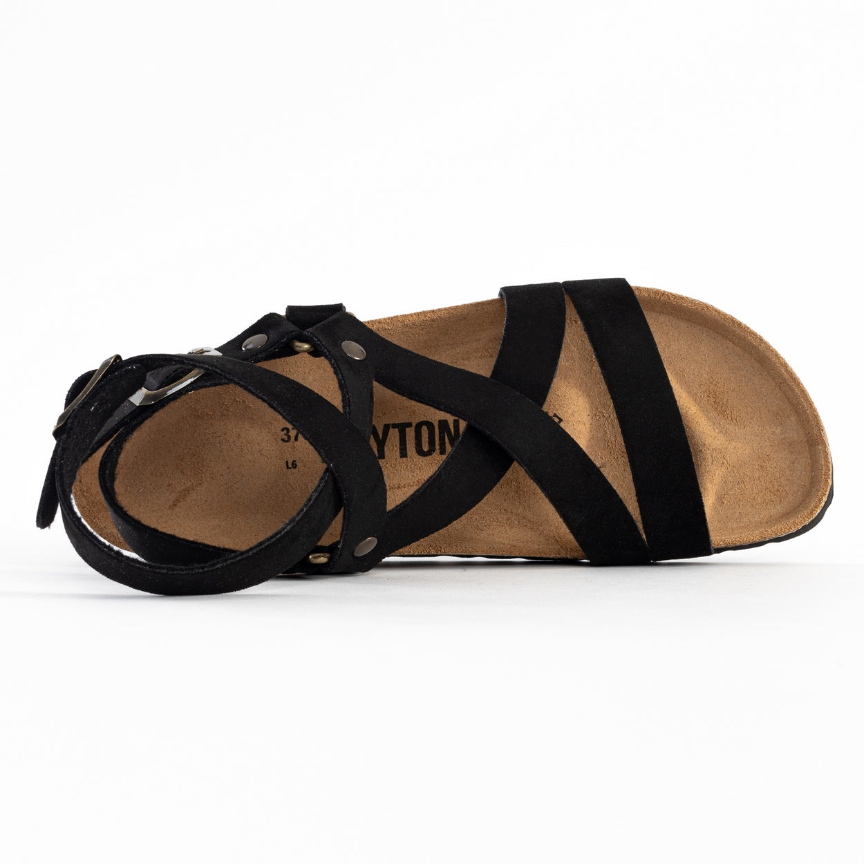 Armidale Black Multi-Strap Sandals