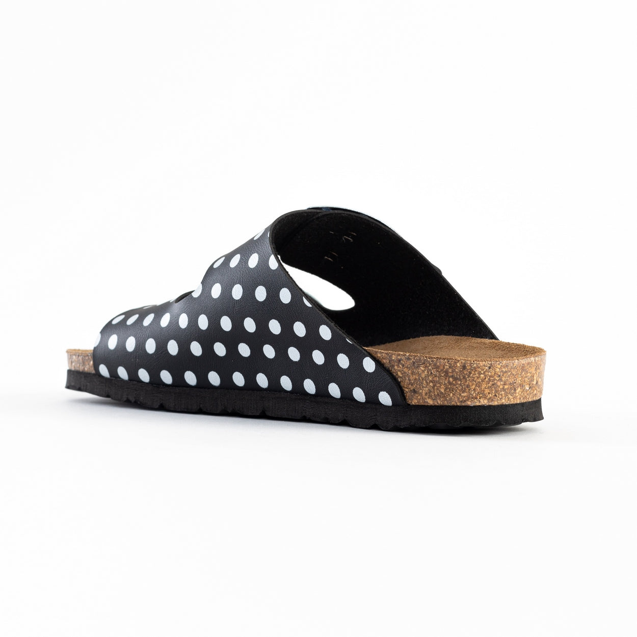 Alicante Black and White 2 Strap Sandals