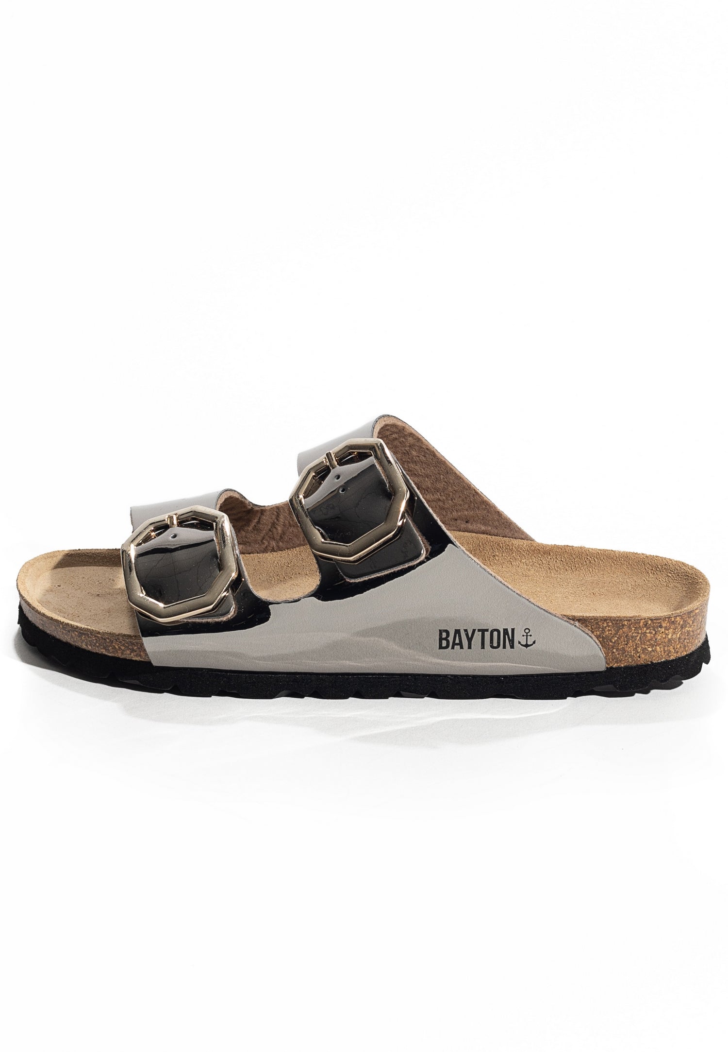 Atlas 2 Straps Dark Silver Sandals