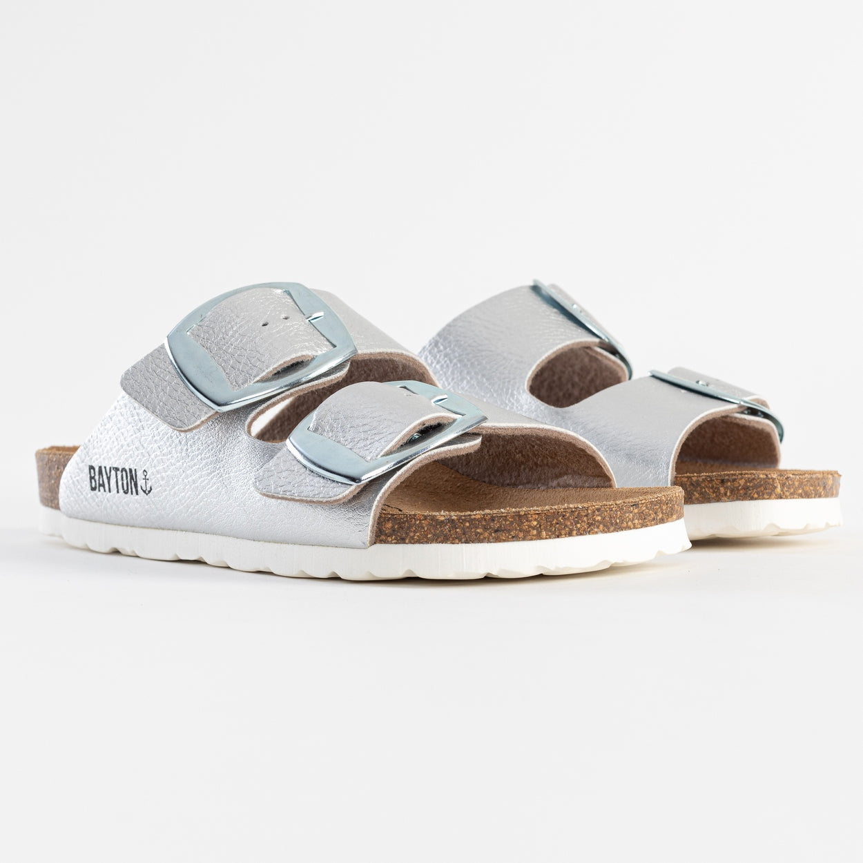 Alicante Silver 2 Strap Sandals