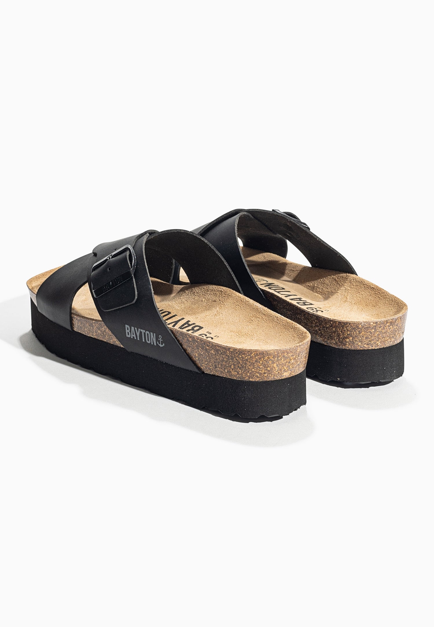 Ajax Black Platform Sandals