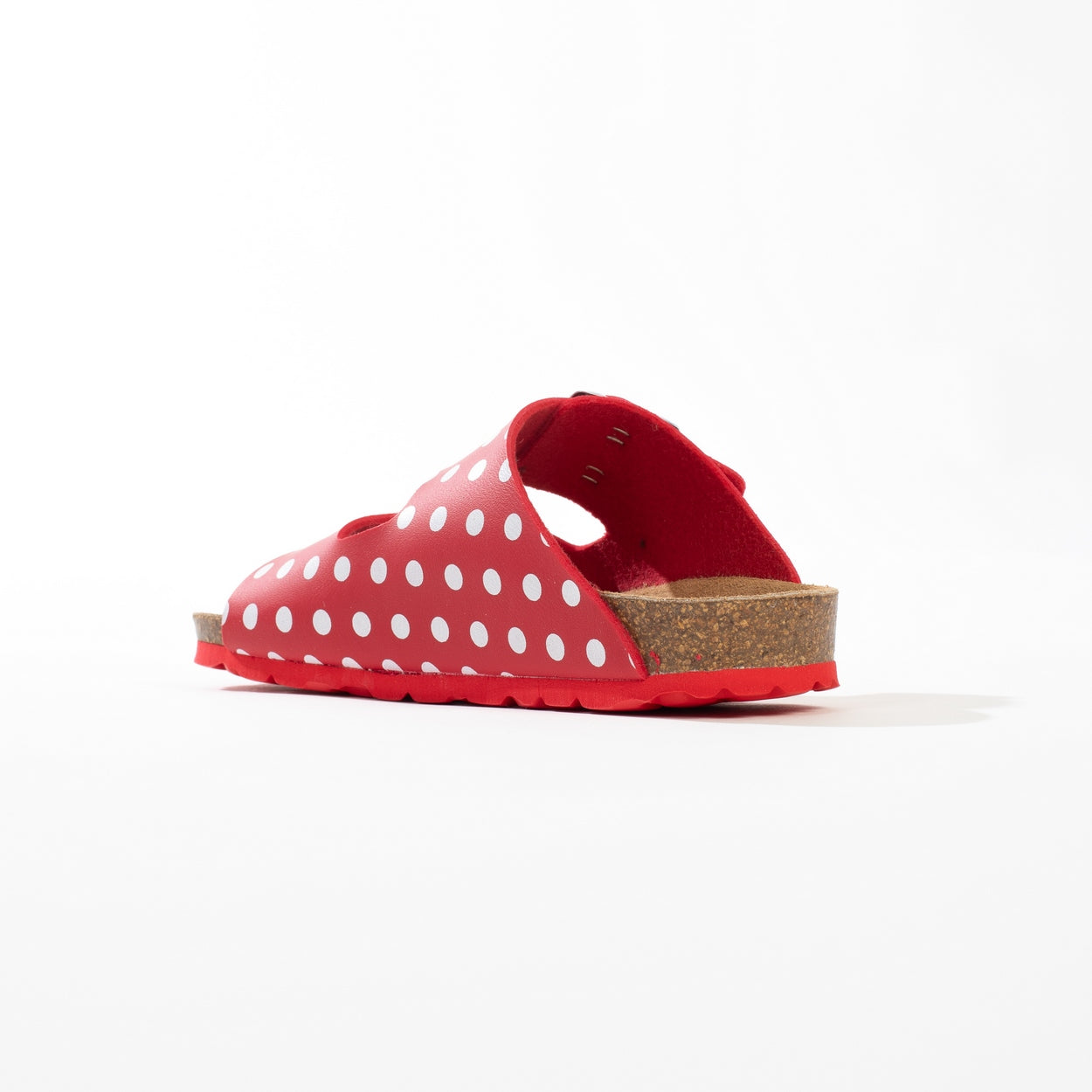 Red And White Atlas 2 Strap Sandals