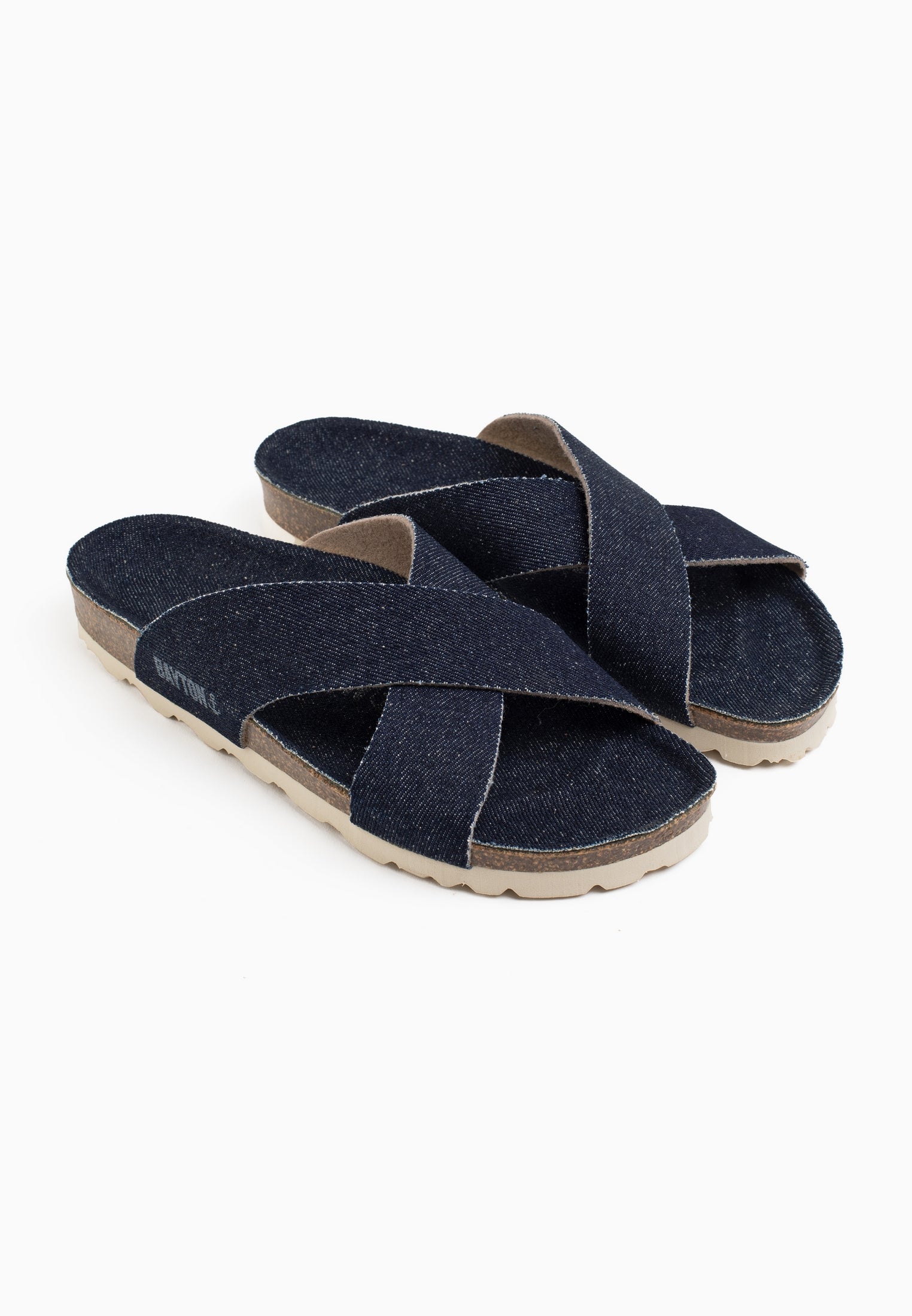 Sandales 2 Brides Gomera Denim Brut