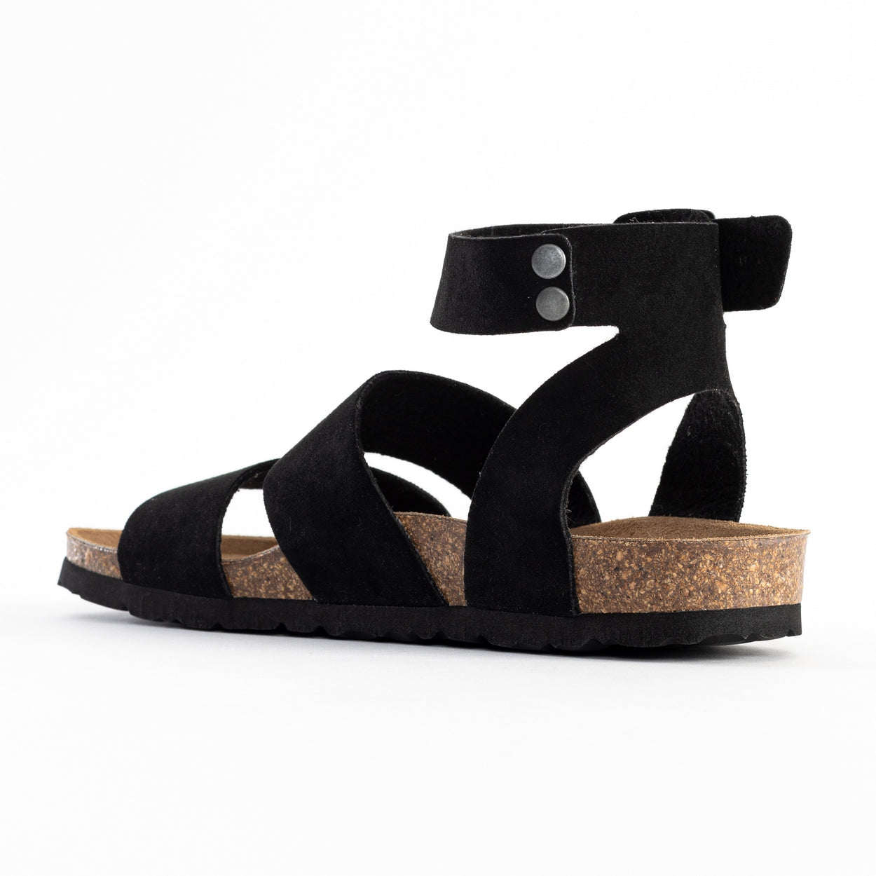 Soria Black Multi-Strap Sandals