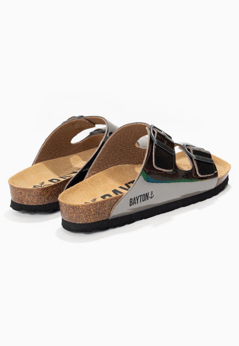 Atlas 2 Straps Dark Silver Sandals