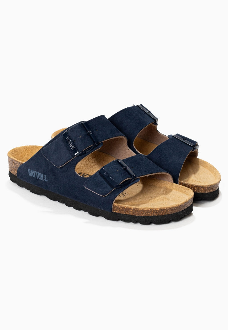 Sandales 2 Brides Atlas Bleu Marine