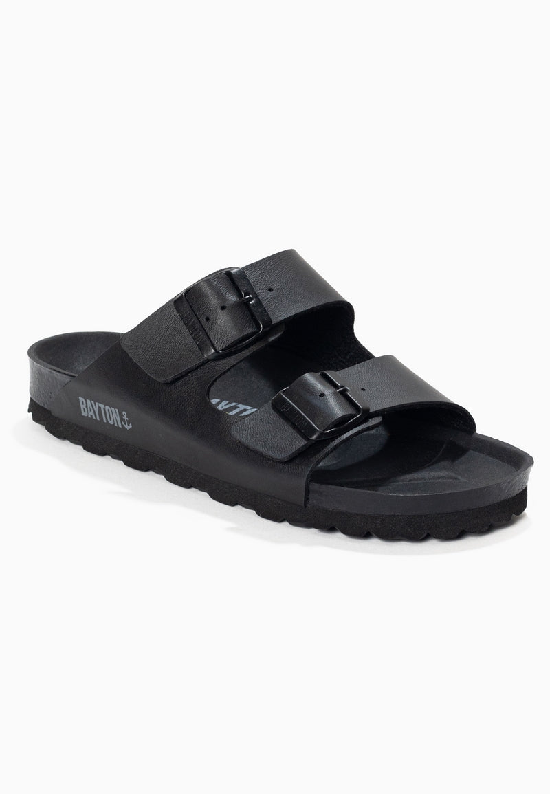 Atlas Black 2 Strap Sandals