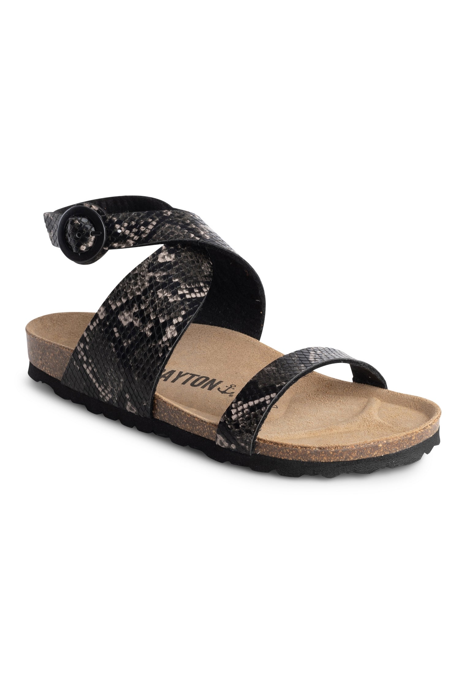 Goelette Black Multi-Strap Sandals