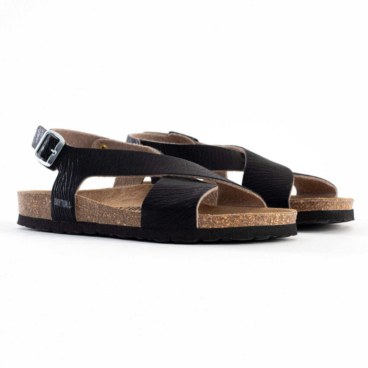 Rioja Black Multi-Strap Sandals