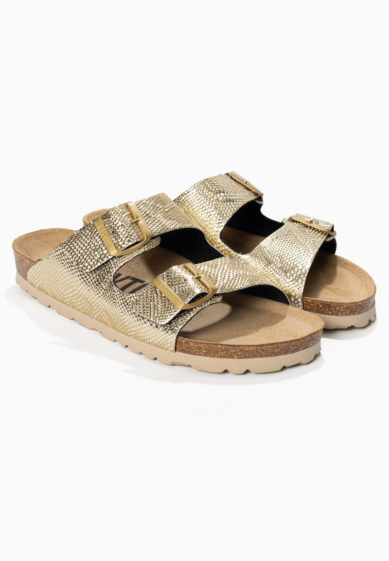 Atlas Gold 2 Strap Sandals