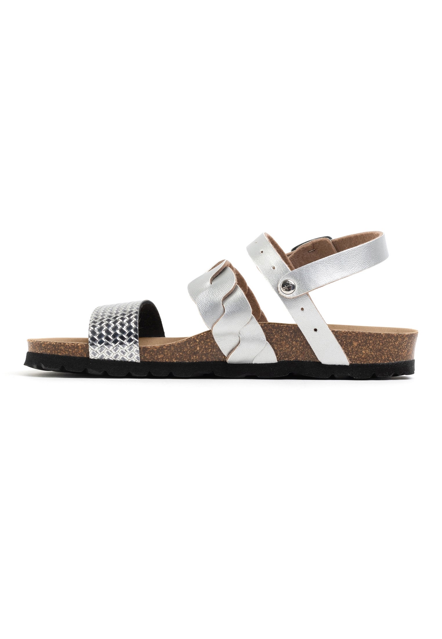 Silver Citrine Multi-Strap Sandals