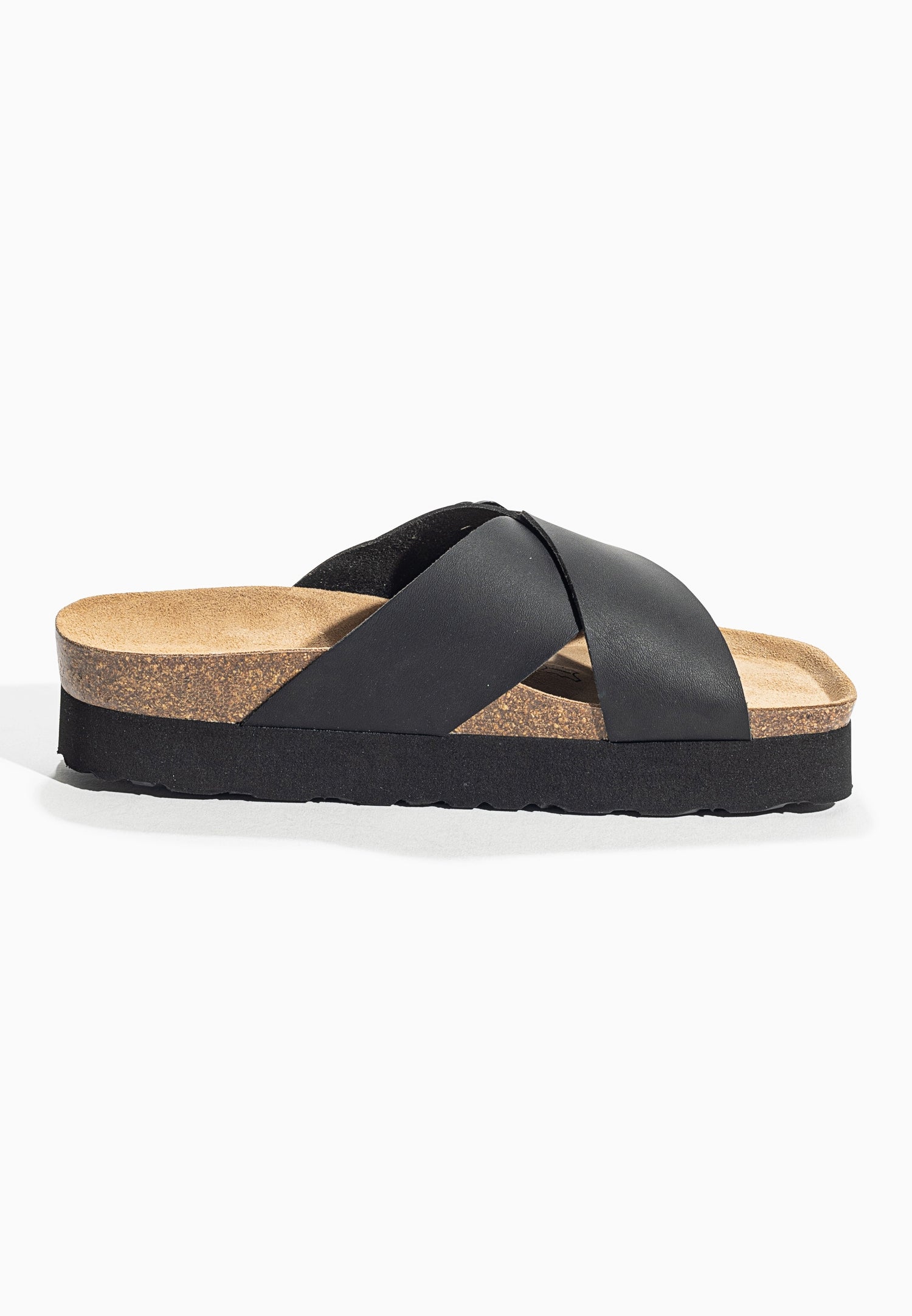 Ajax Black Platform Sandals