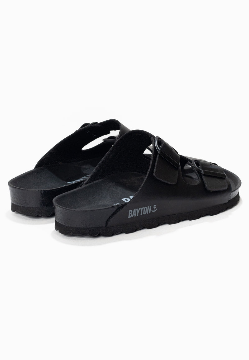 Atlas Black 2 Strap Sandals