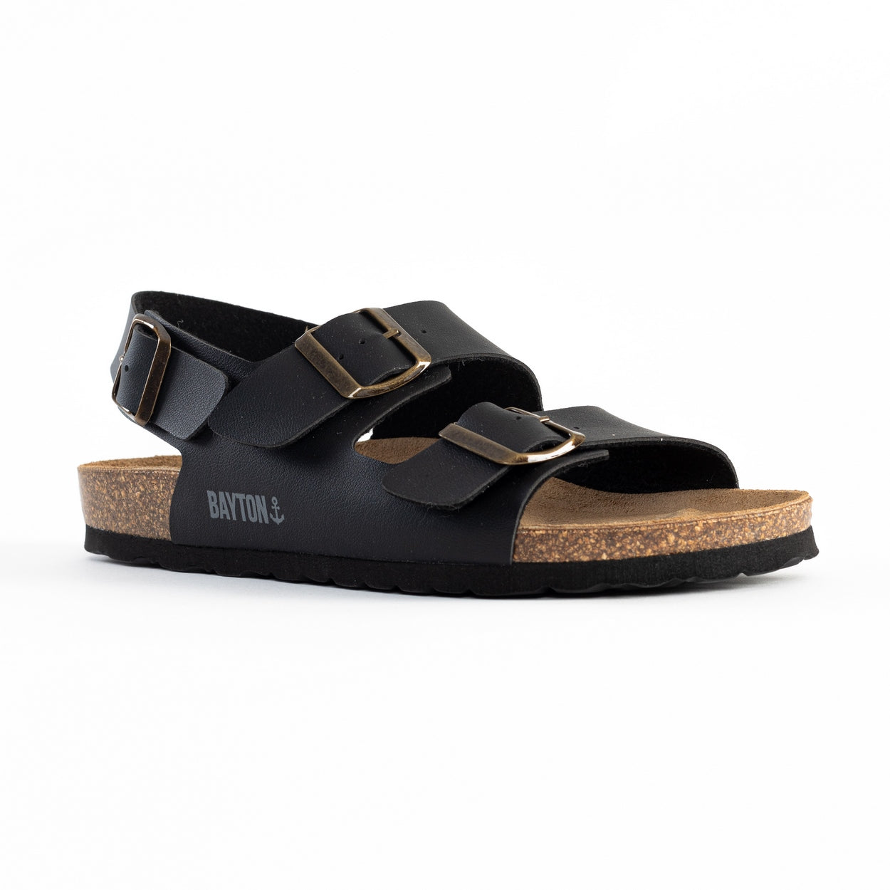 Sandalias Achille Multitiras Negro