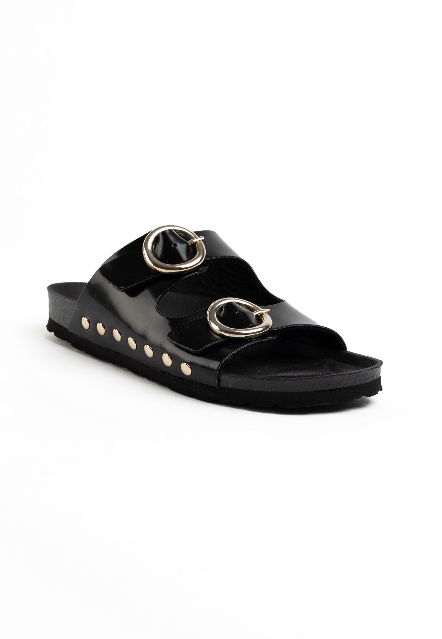 Black Barcelona 2 Strap Sandals