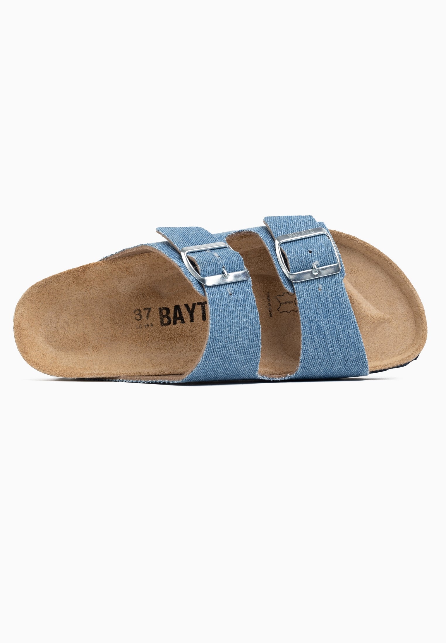 Atlas Light Blue Denim 2 Strap Sandals