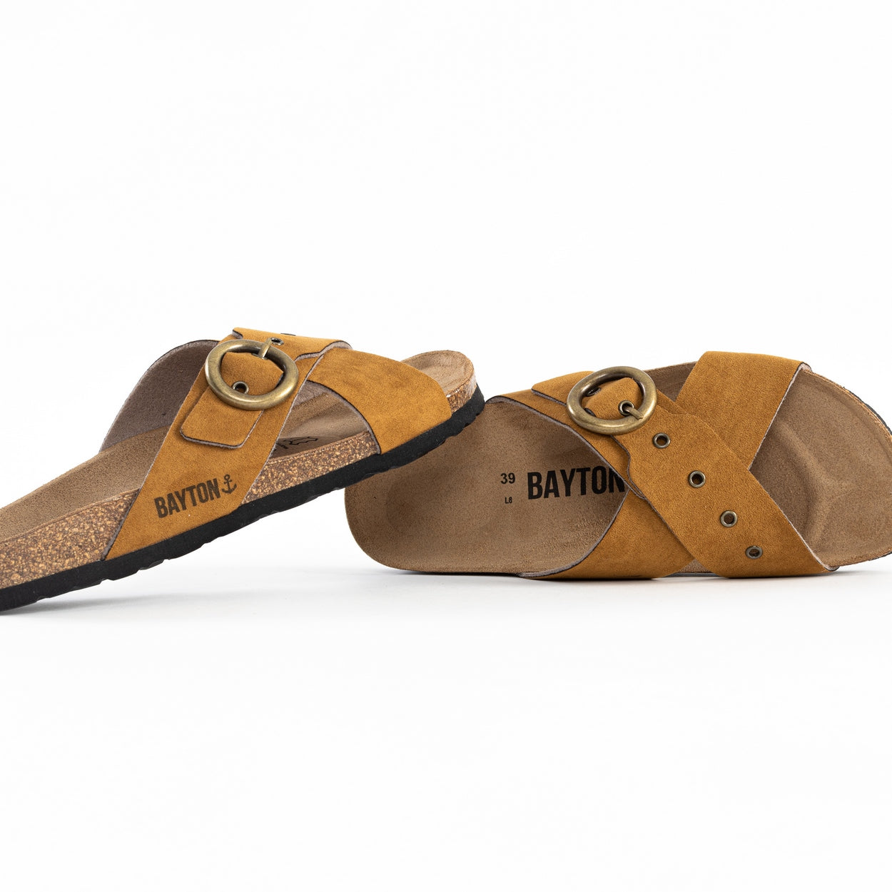 Dushan Tan 2 Strap Sandals