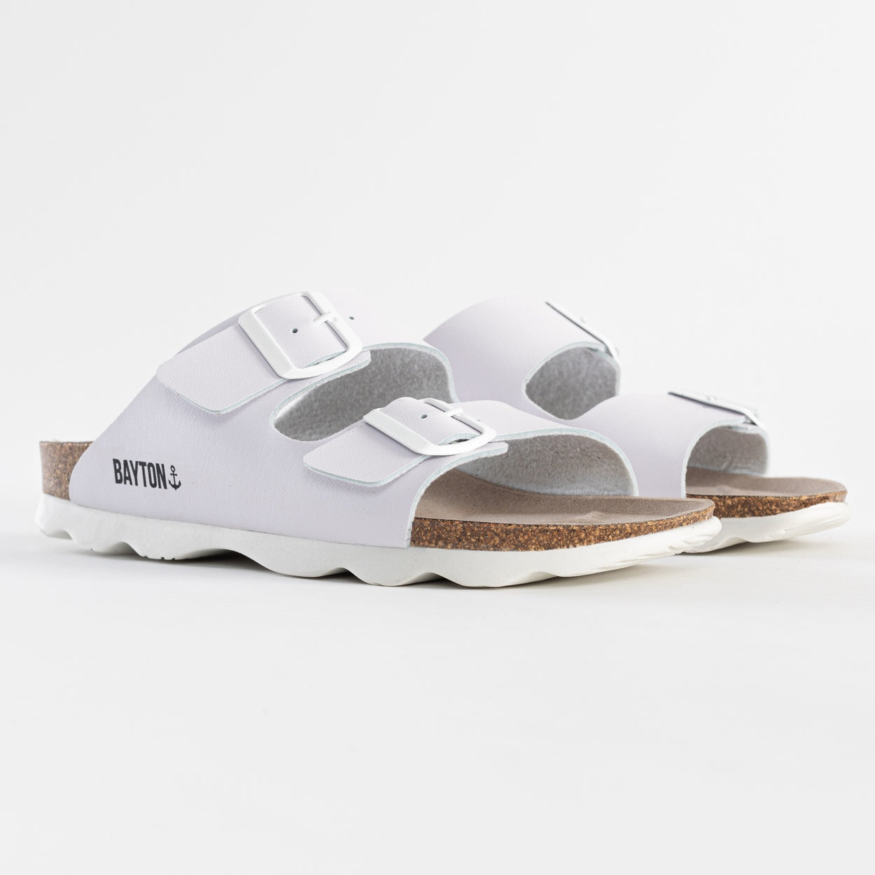 Sandalias Atlas 2 Tiras Blanco