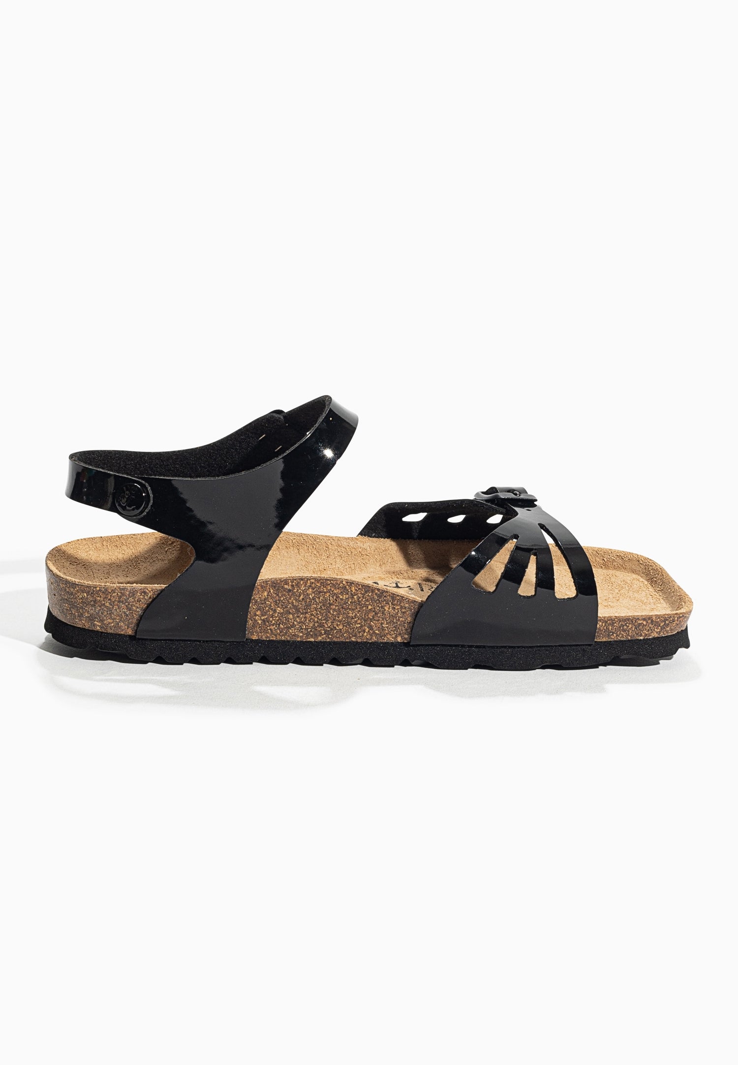 Eos Black Multi-Strap Sandals