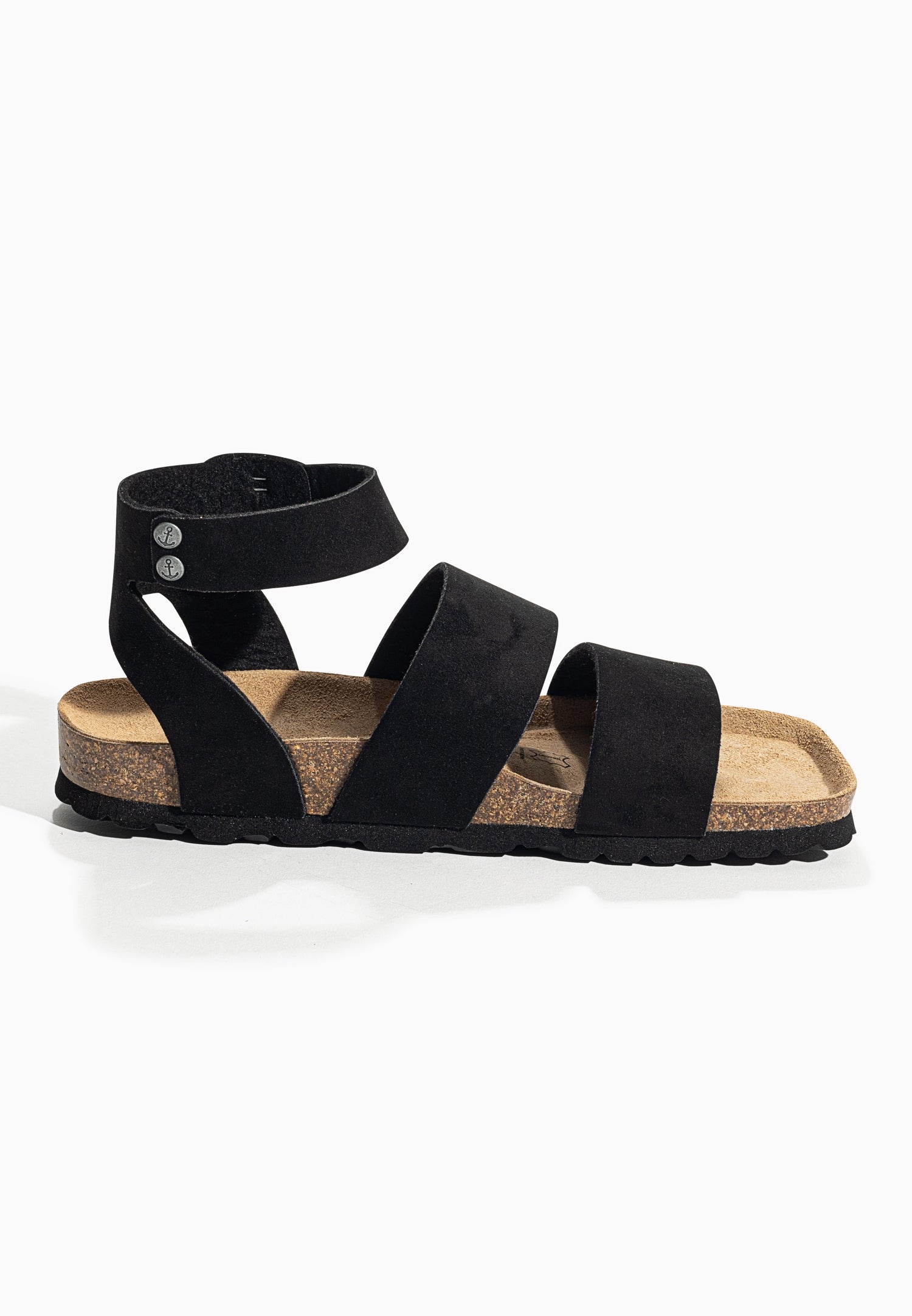 Soria Black Multi-Strap Sandals