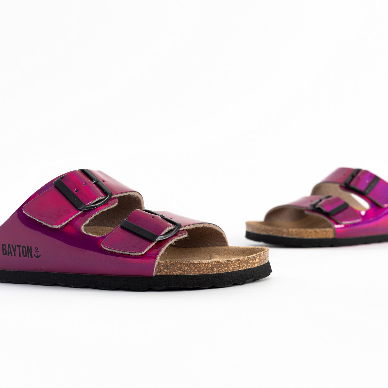 Sandalias Atlas 2 Tiras Fucsia