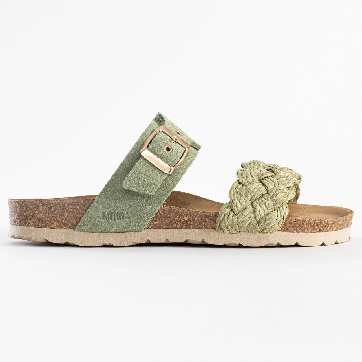 Carina Green 2 Strap Sandals