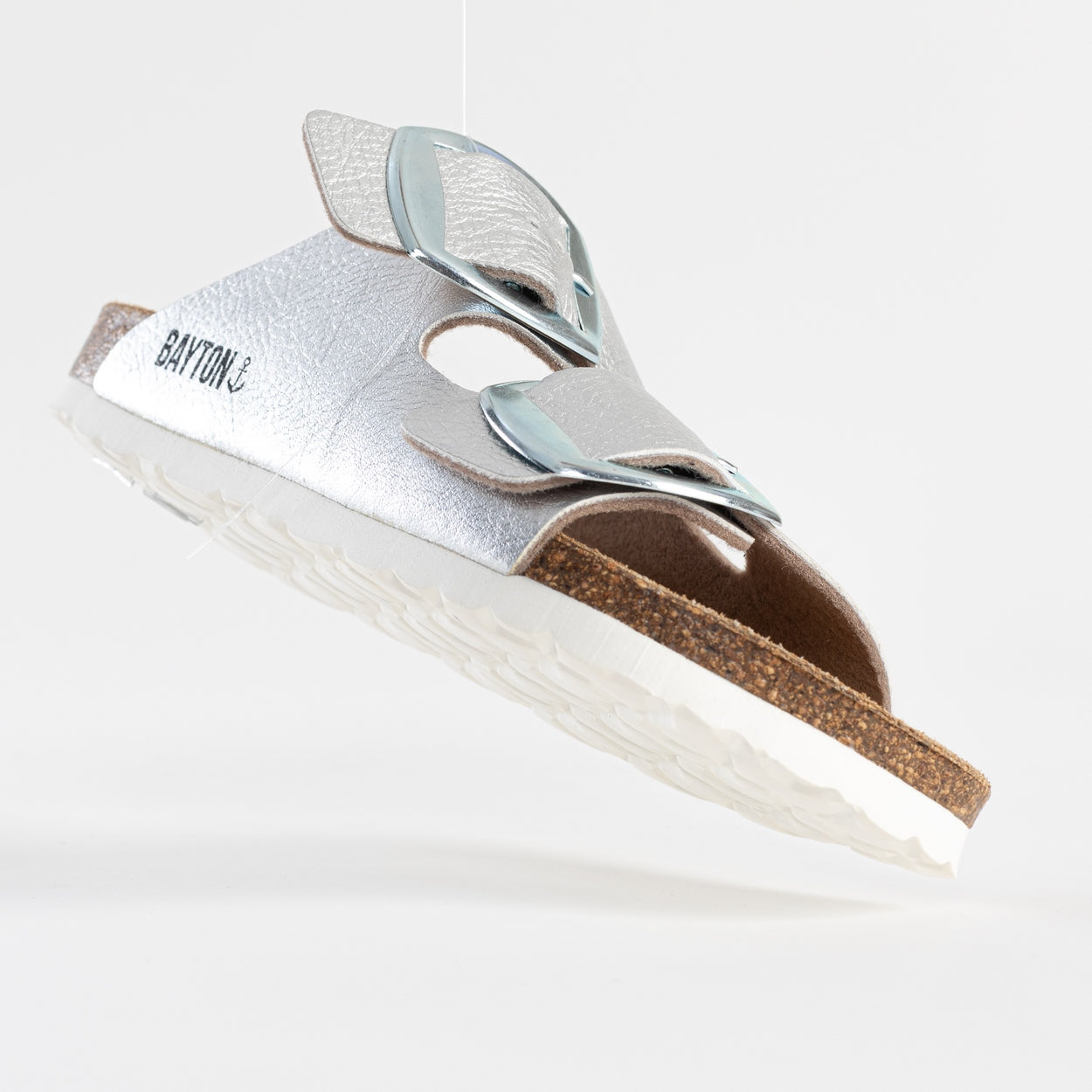 Alicante Silver 2 Strap Sandals