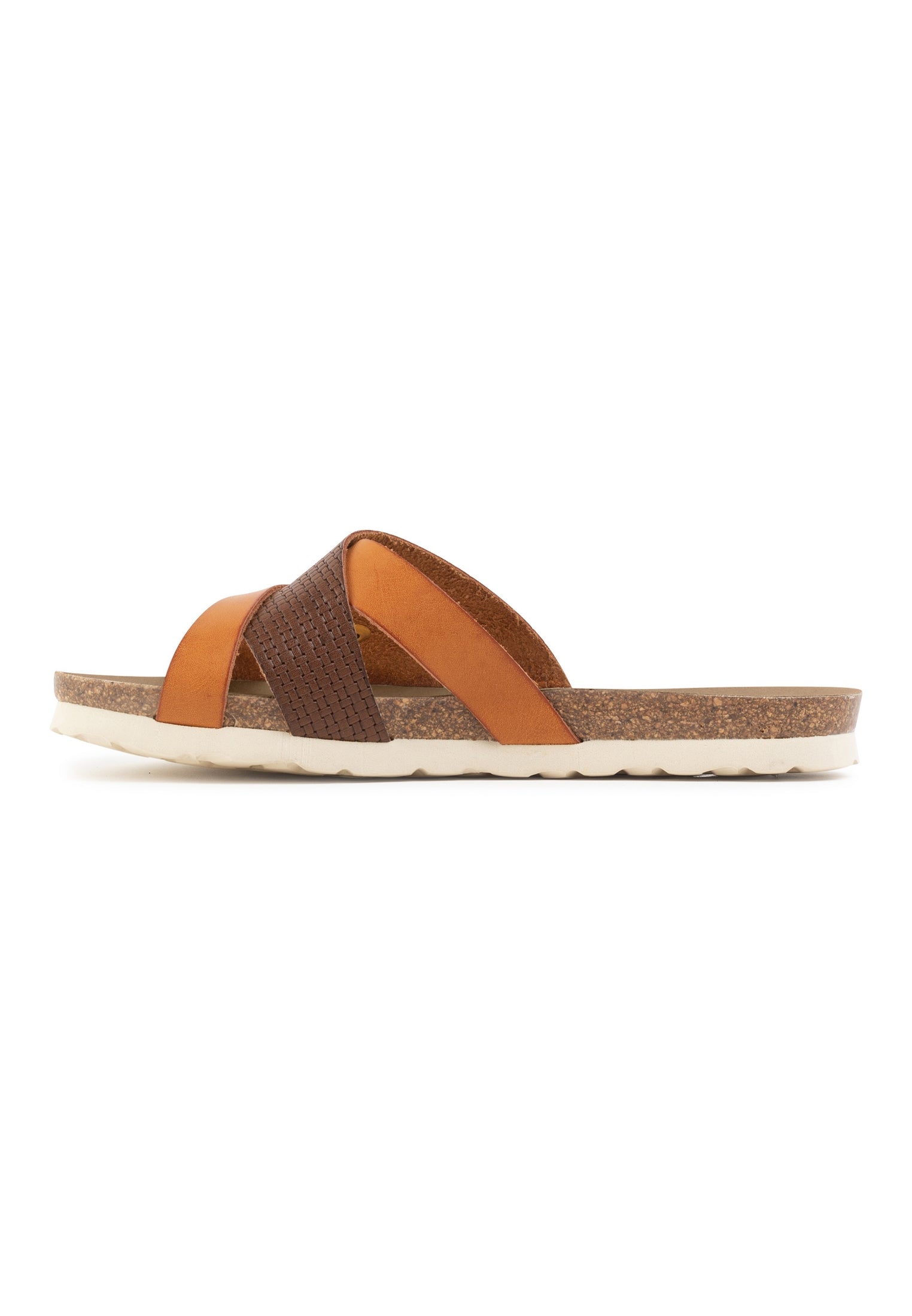 Brown and Camel Samoa Multi-Strap Sandals