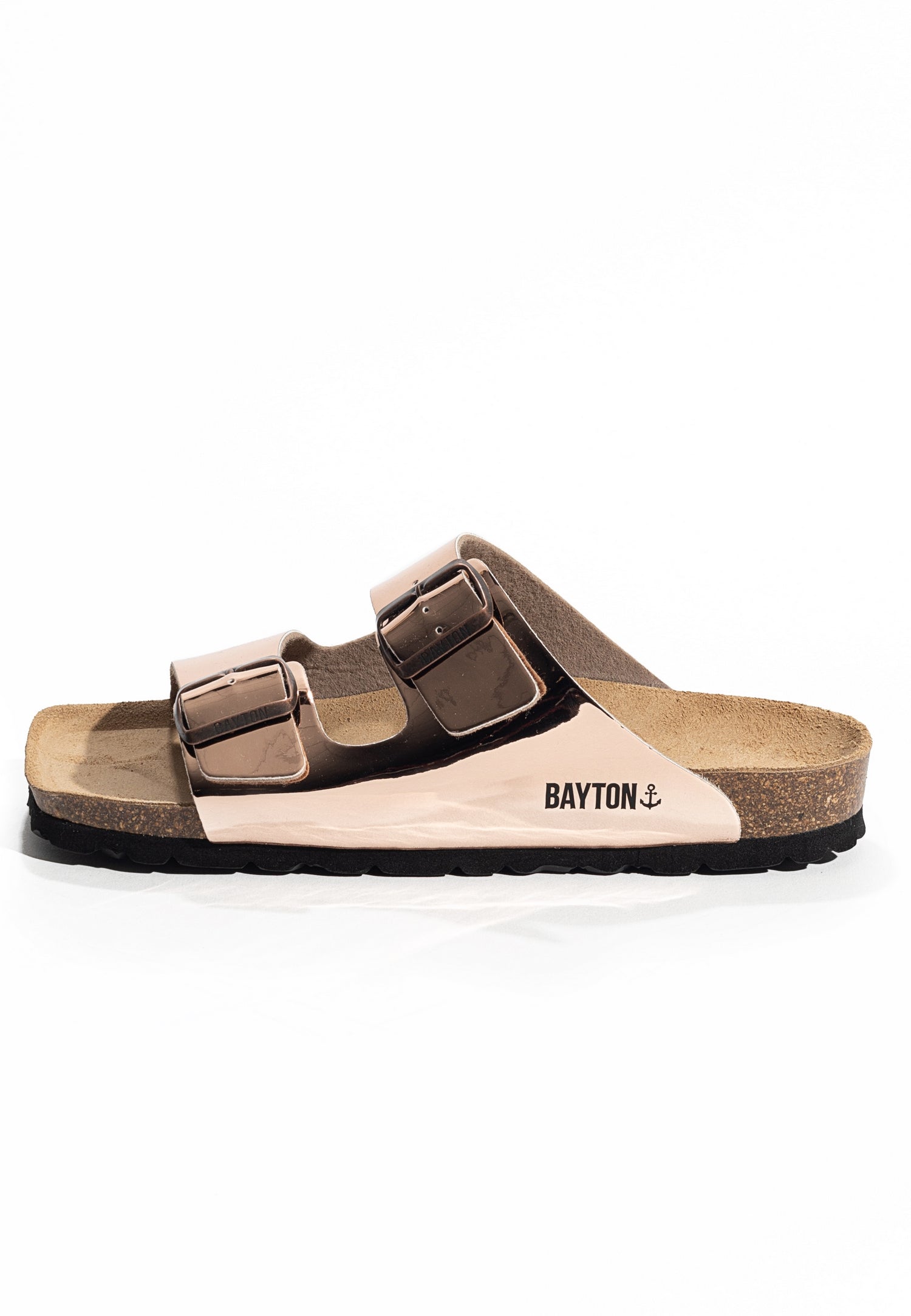 2 Straps Atlas Sandals Rose gold