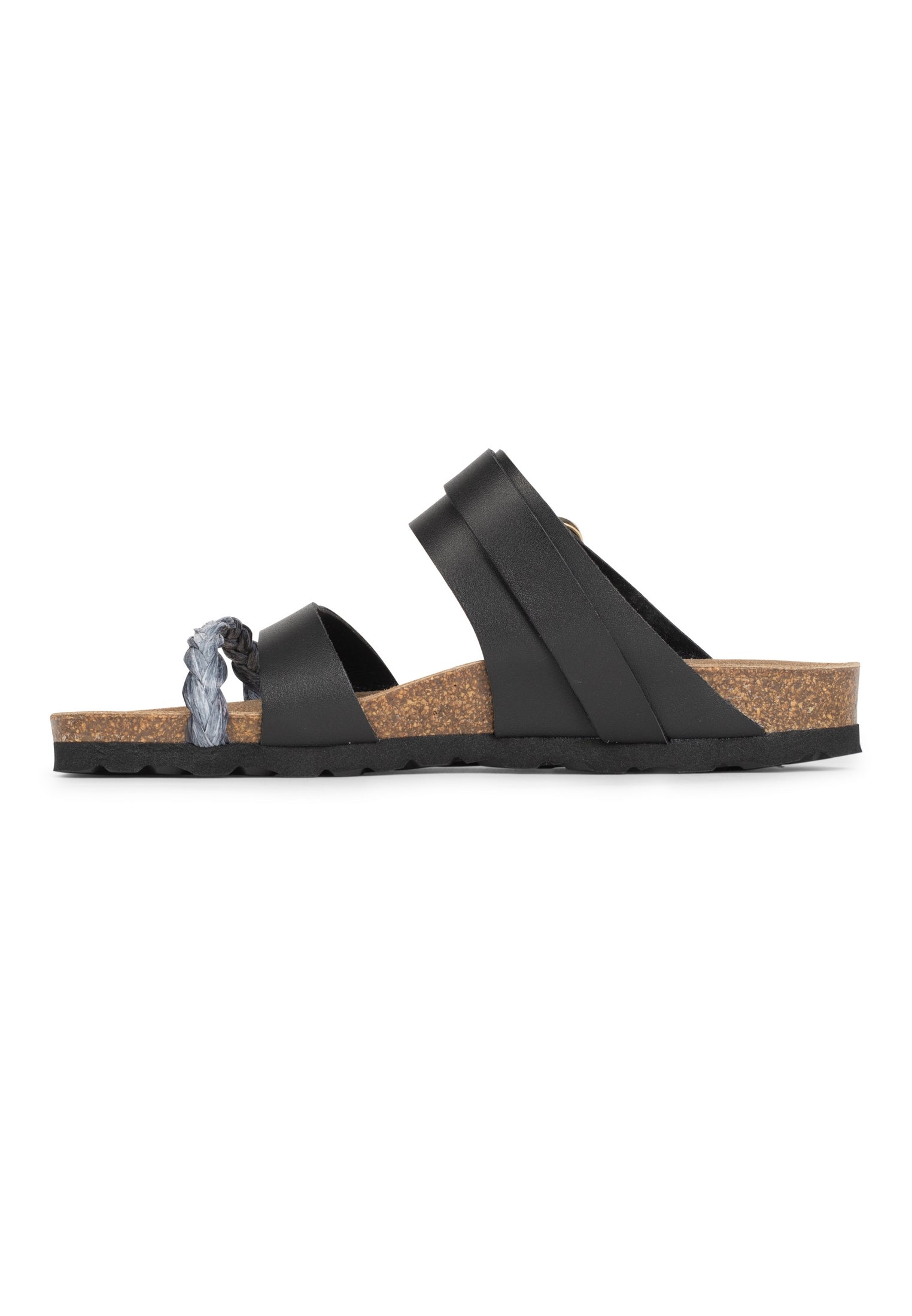 Sandals 2 Straps Guyana Bis Black