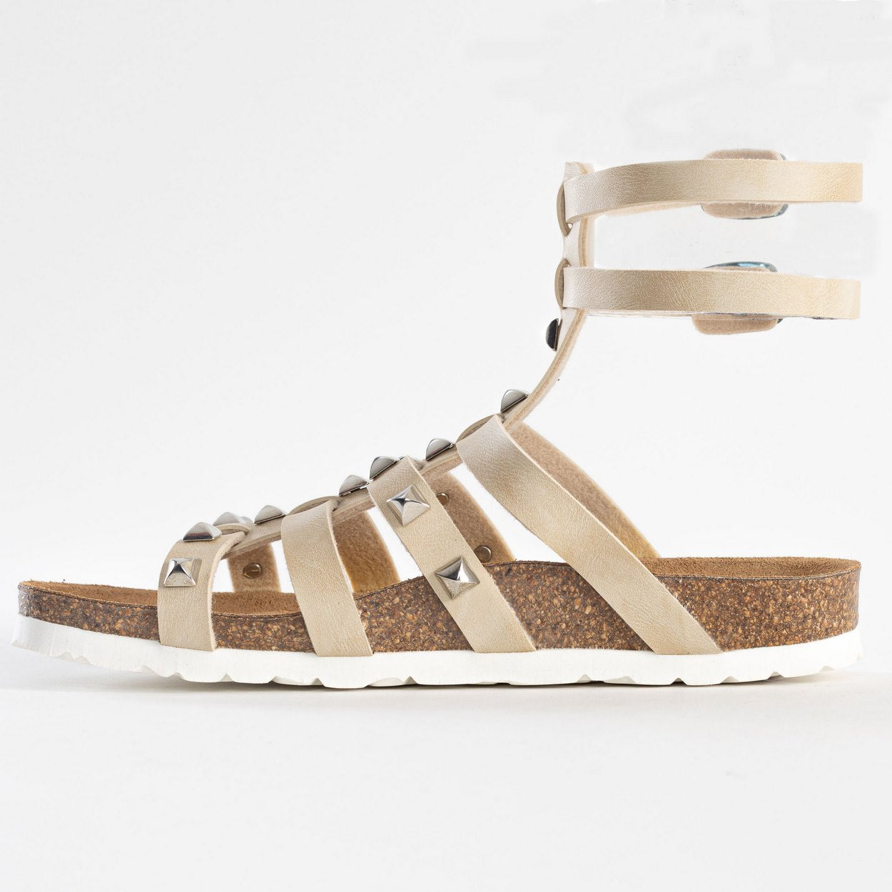 Braga Off-White Multi-Strap Sandals