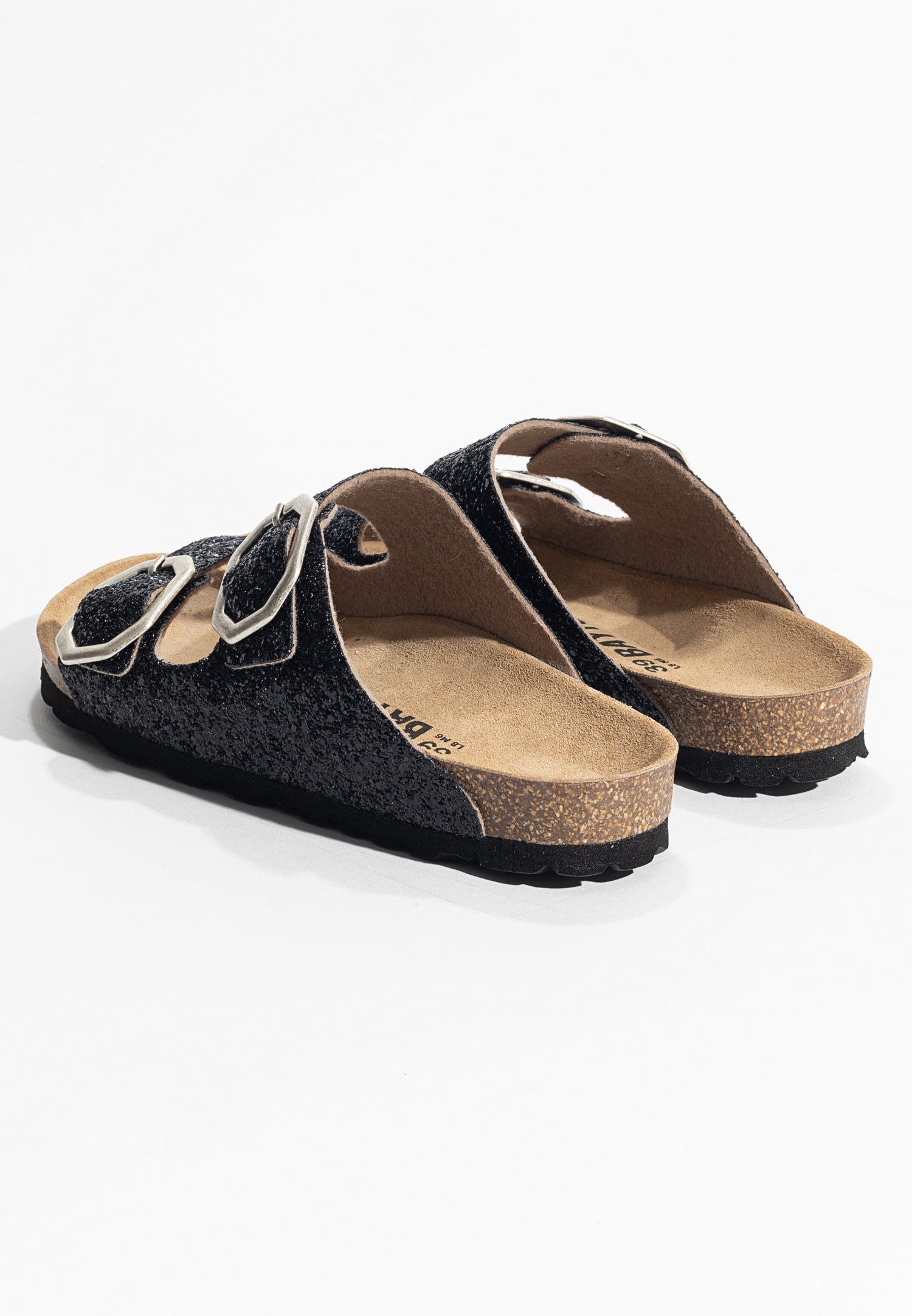 Sandalias Atlas Black con purpurina