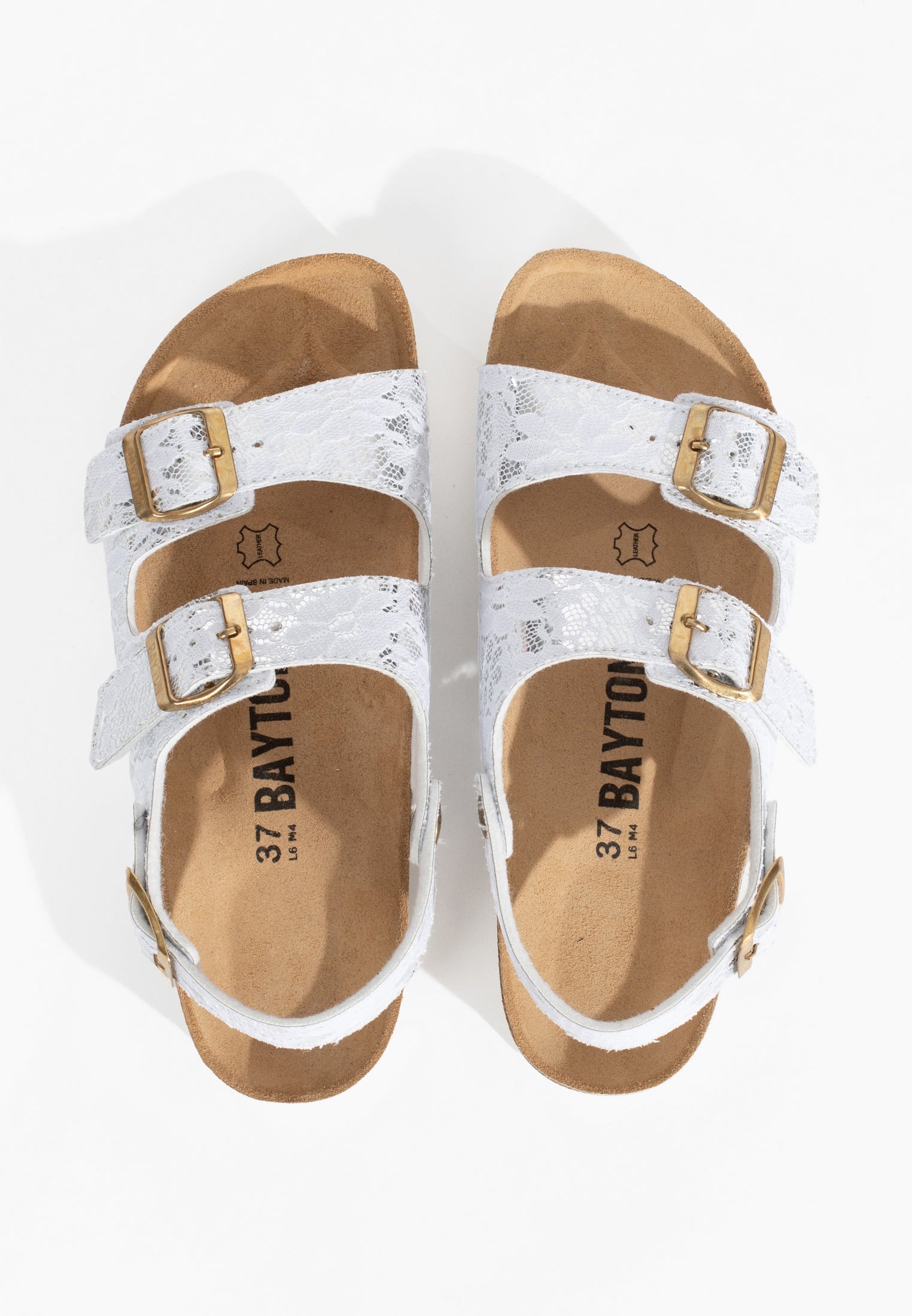 Achille White Multi-Strap Sandals