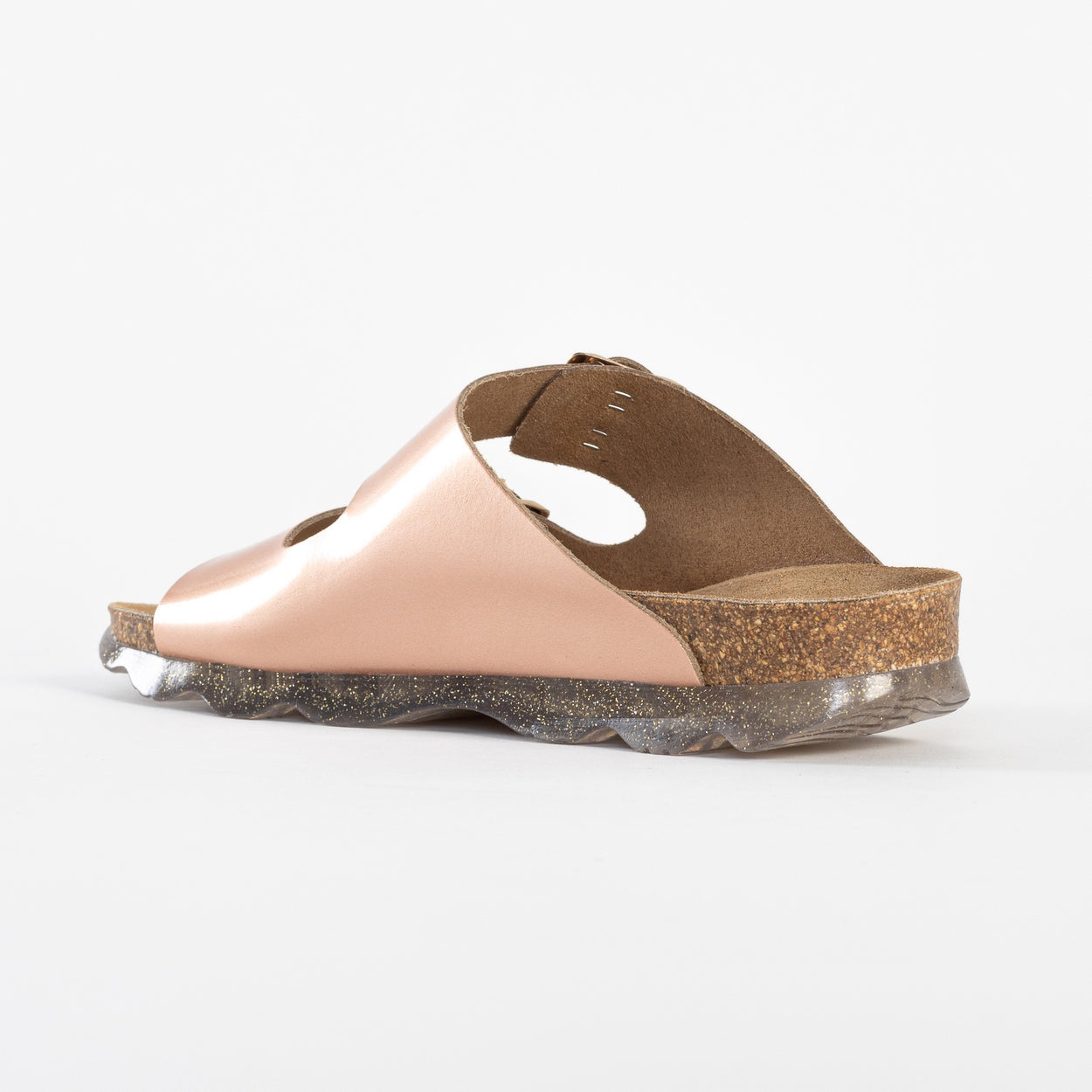 Sandalias Atlas 2 Tiras Oro Rosa