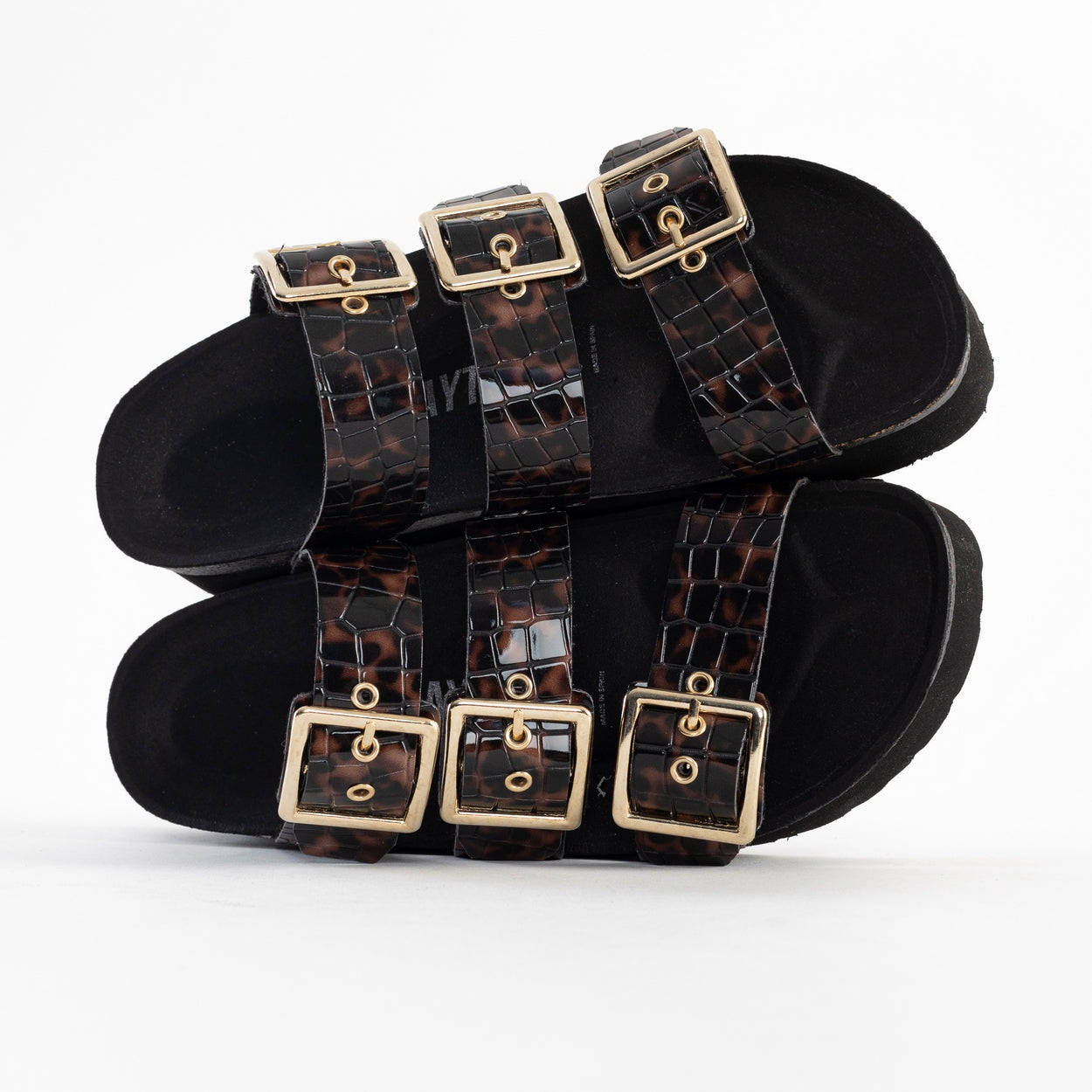 Castelo Brown Platform Sandals