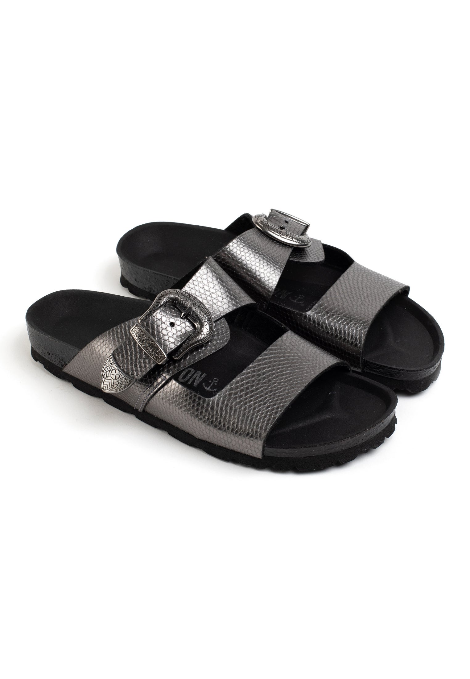 Sandales 2 Brides Attila Pewter