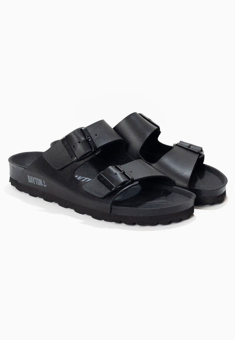 Atlas Black 2 Strap Sandals