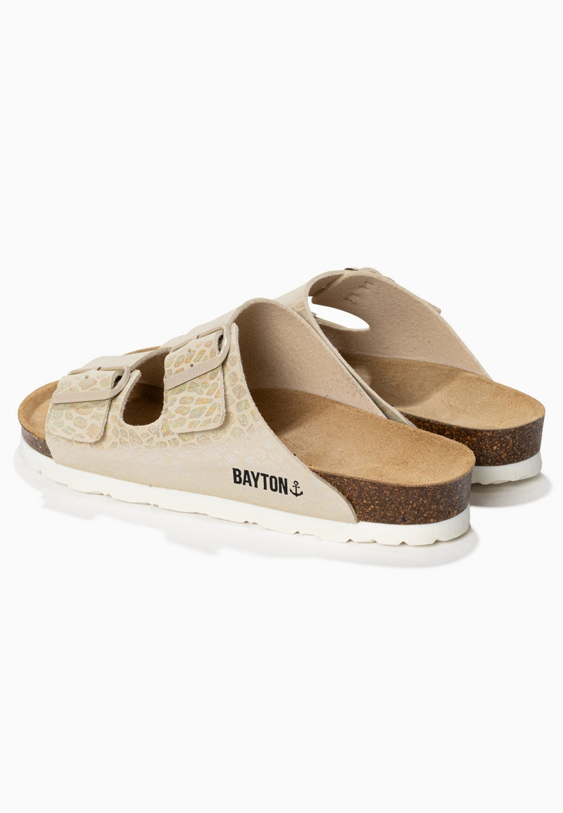 Atlas Beige 2 Strap Sandals