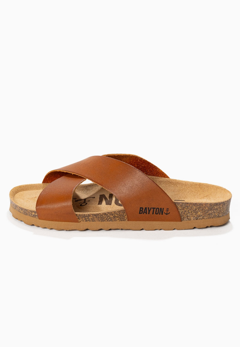 Gomera Camel 2 Strap Sandals