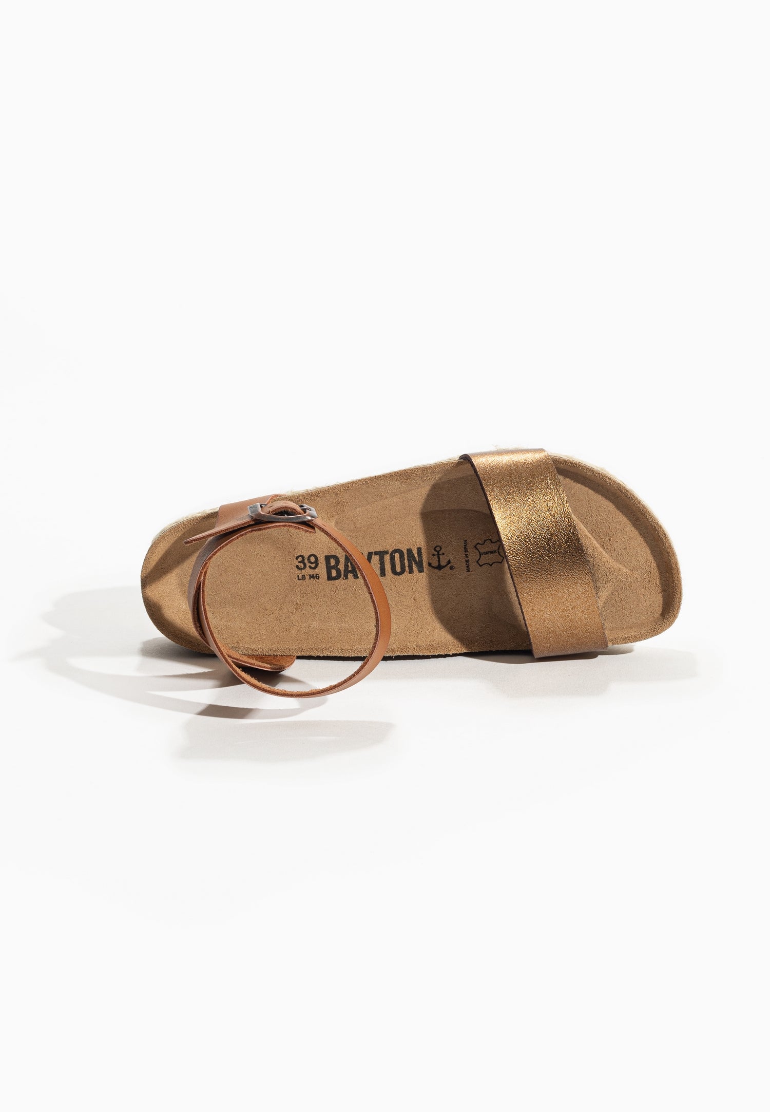 Jovial Camel and Bronze Multi-Strap Sandals