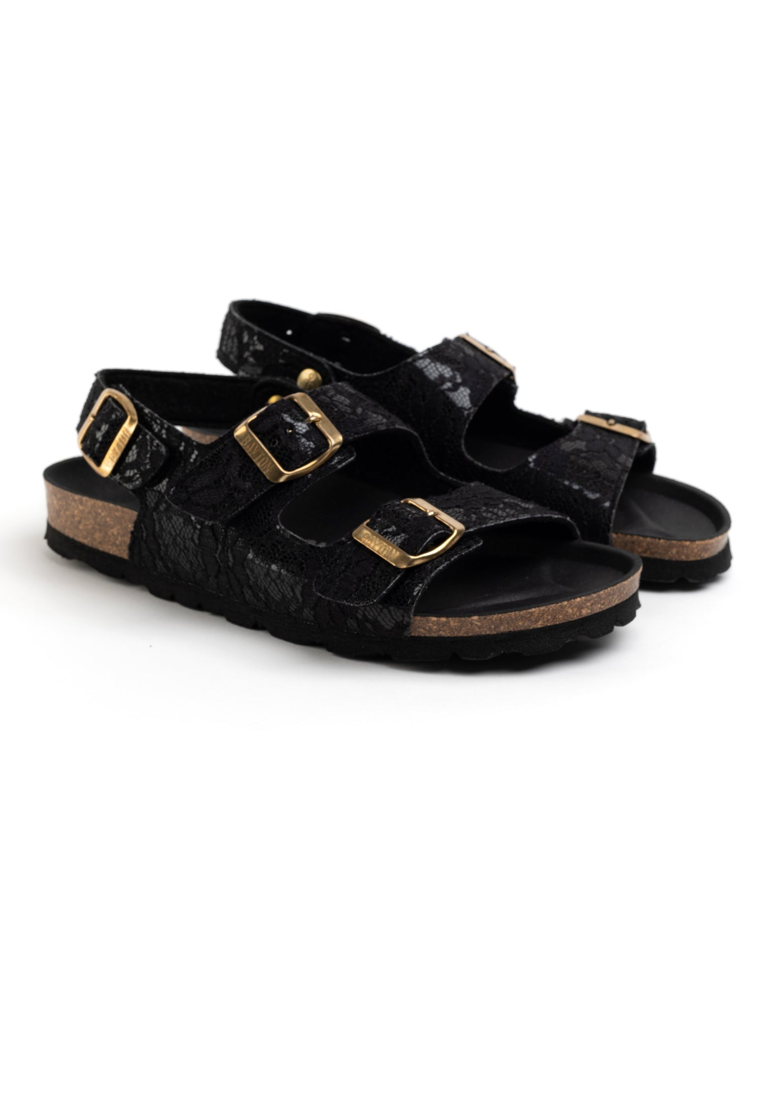 Sandales Achille Noir Multi-Brides