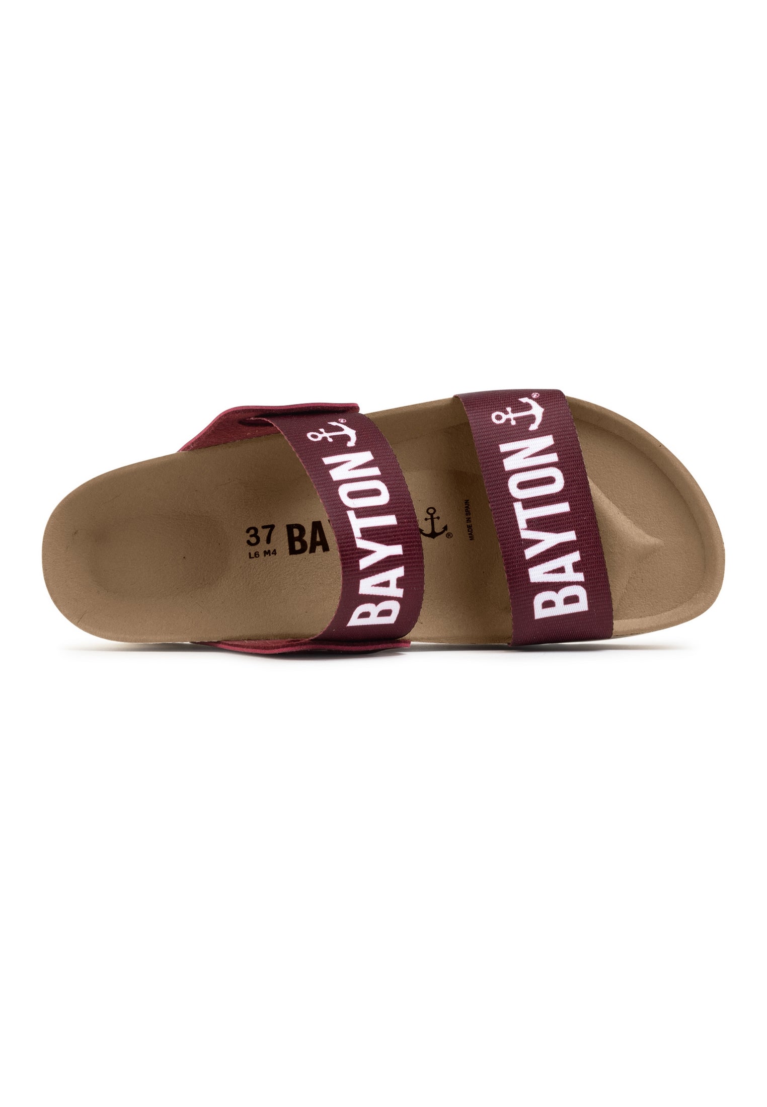 Solar Bordeaux 2 Strap Sandals