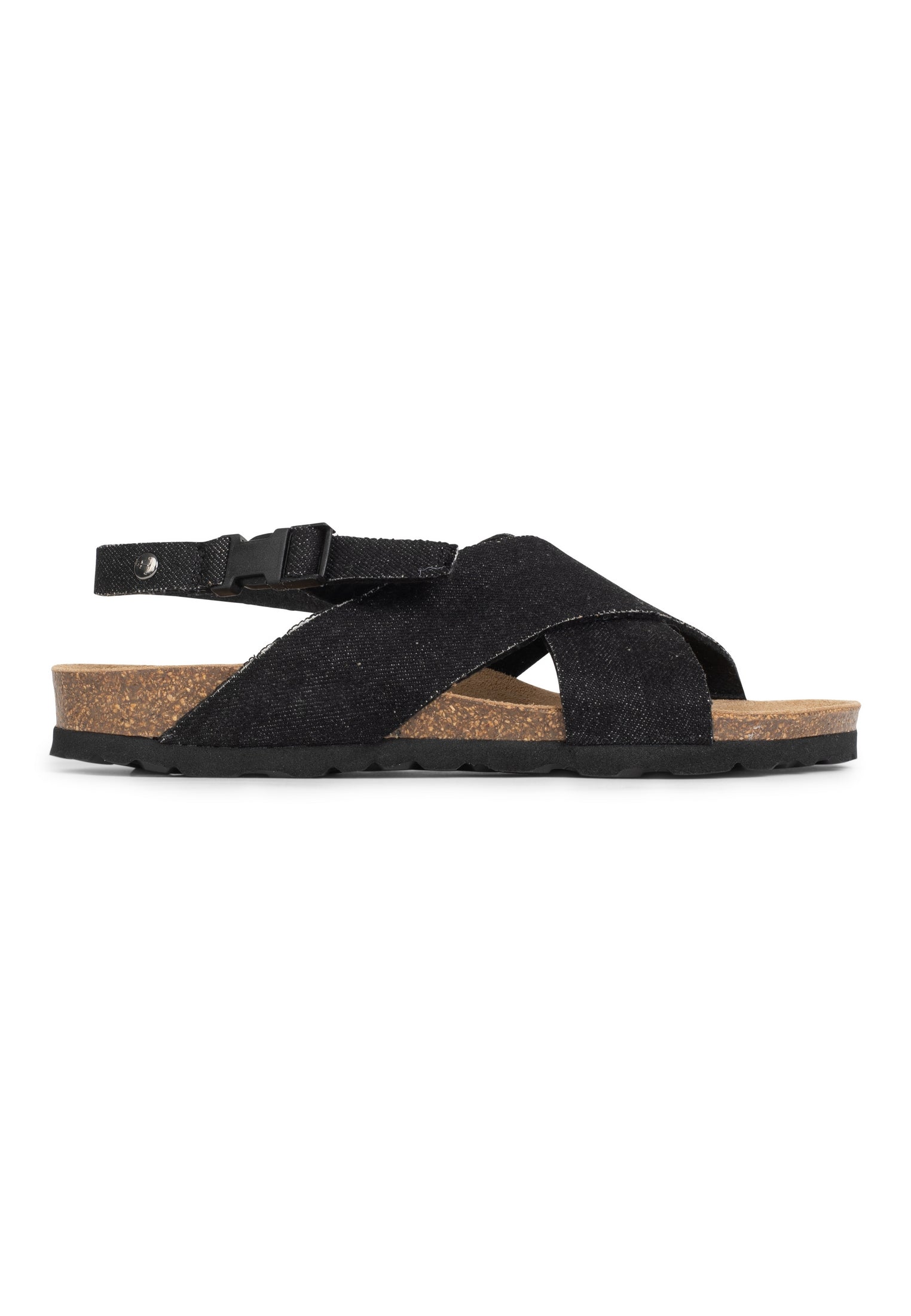 Sandalias Sanary Multitiras Denim Negro