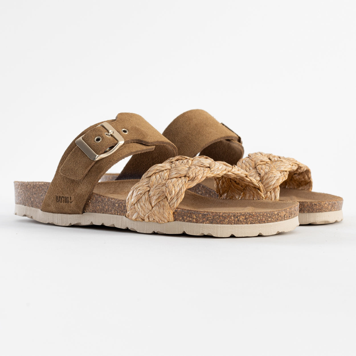 Sandalias Carina 2 Tiras Camel